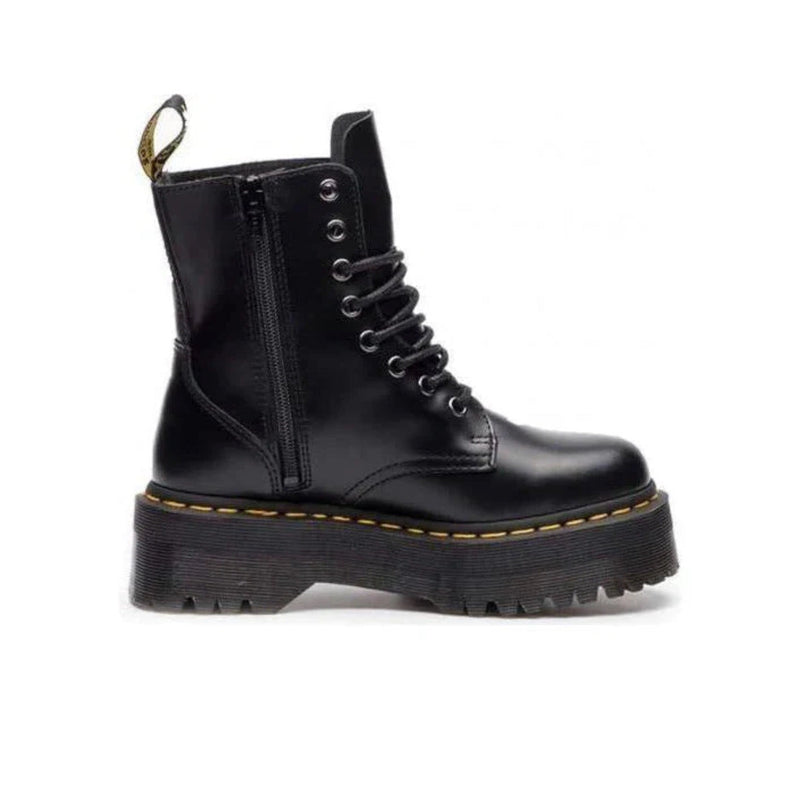 Dr. Martens Jadon Platform Boots Black Smooth Leather