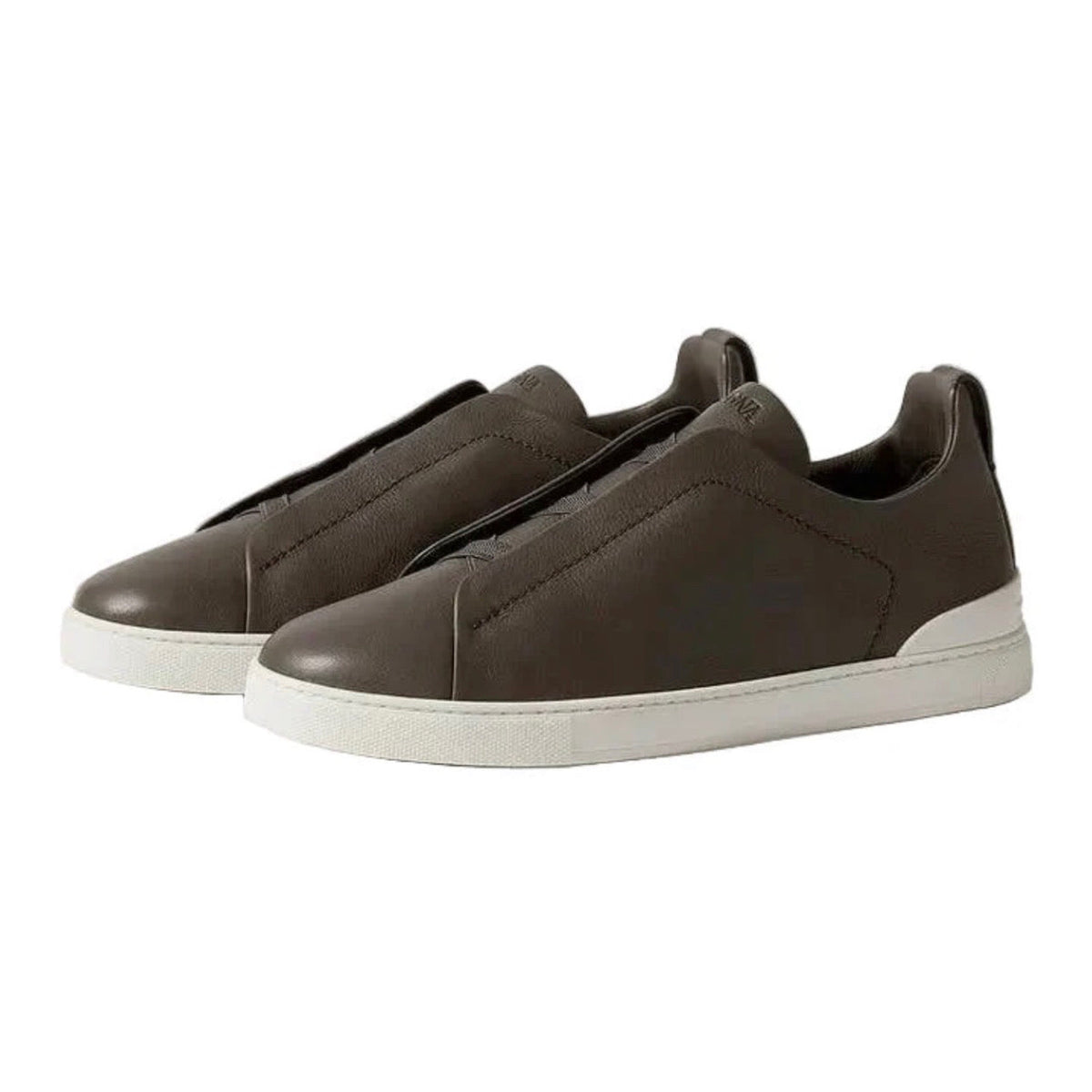 Zegna Triple Stitch™ SECONDSKIN Sneaker 'Dark Taupe'