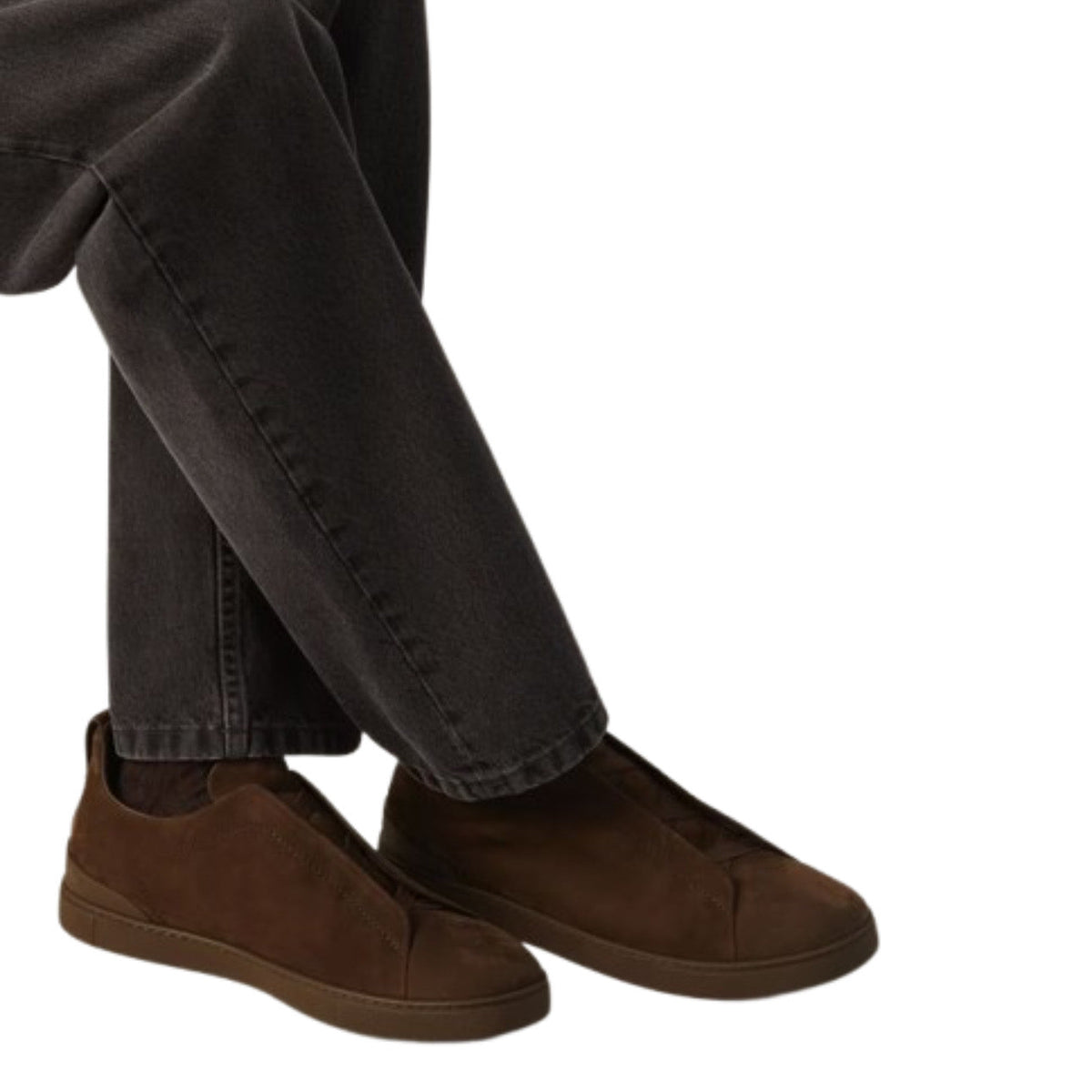 Zegna Triple Stitch™ Sneaker 'Dark Brown Suede'