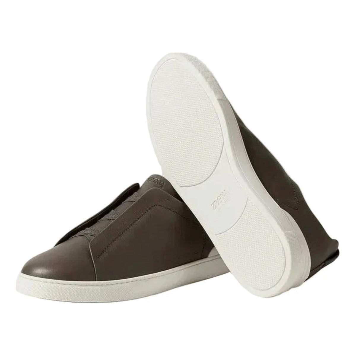 Zegna Triple Stitch™ SECONDSKIN Sneaker 'Dark Taupe'