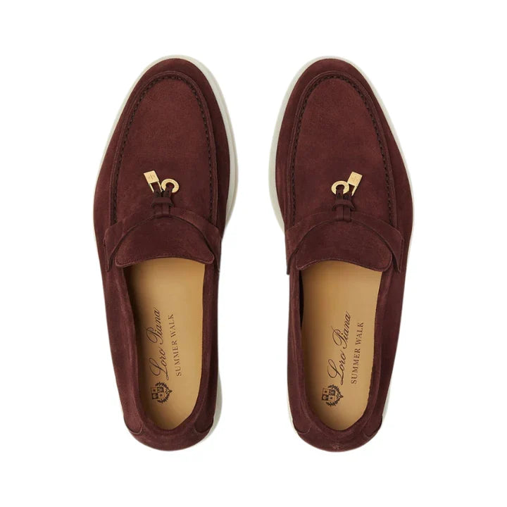 Loro Piana Summer Charms Walk Loafer 'Oxblood