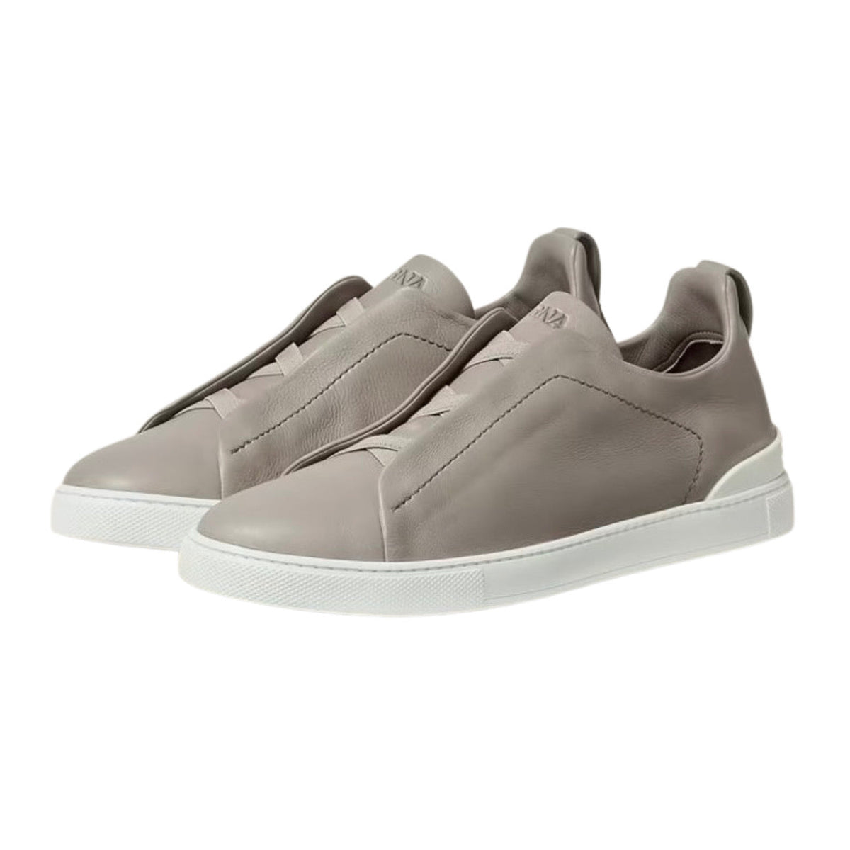 Zegna Triple Stitch™ Sneaker 'Light Grey Leather'