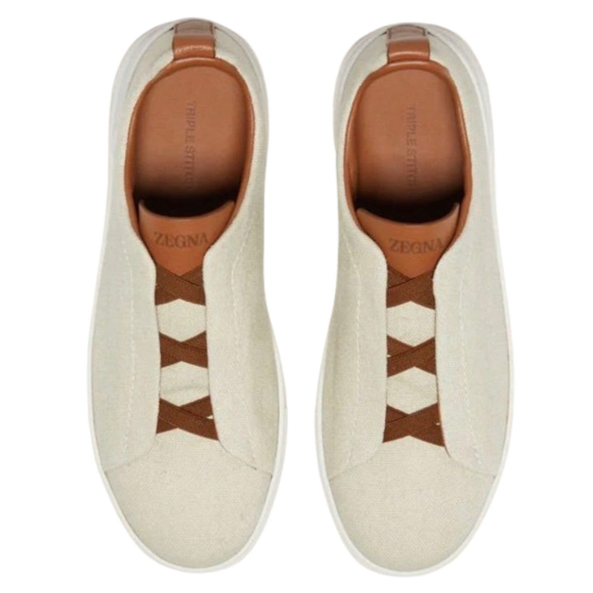 Zegna Triple Stitch™ Sneaker 'Off White Canvas'