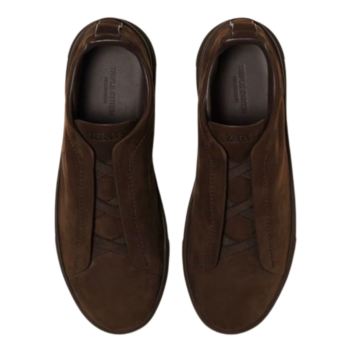Zegna Triple Stitch™ Sneaker 'Dark Brown Suede'
