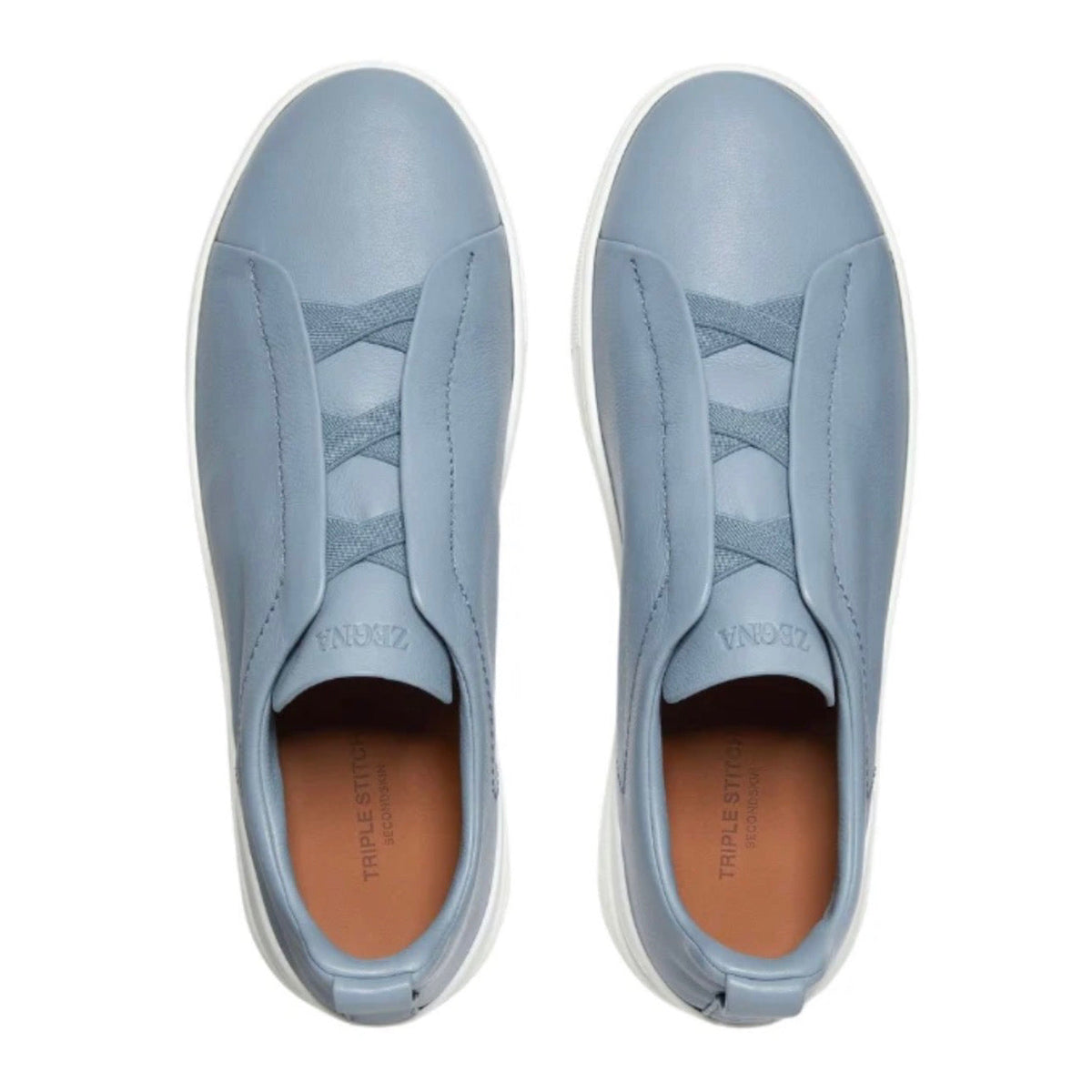 Zegna Triple Stitch™ SECONDSKIN Sneaker 'Light Blue'